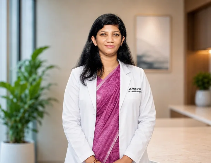 Dr. Arya Arun, Oral & Maxillofacial Surgeon at Bright Dental Solutions, Varkala